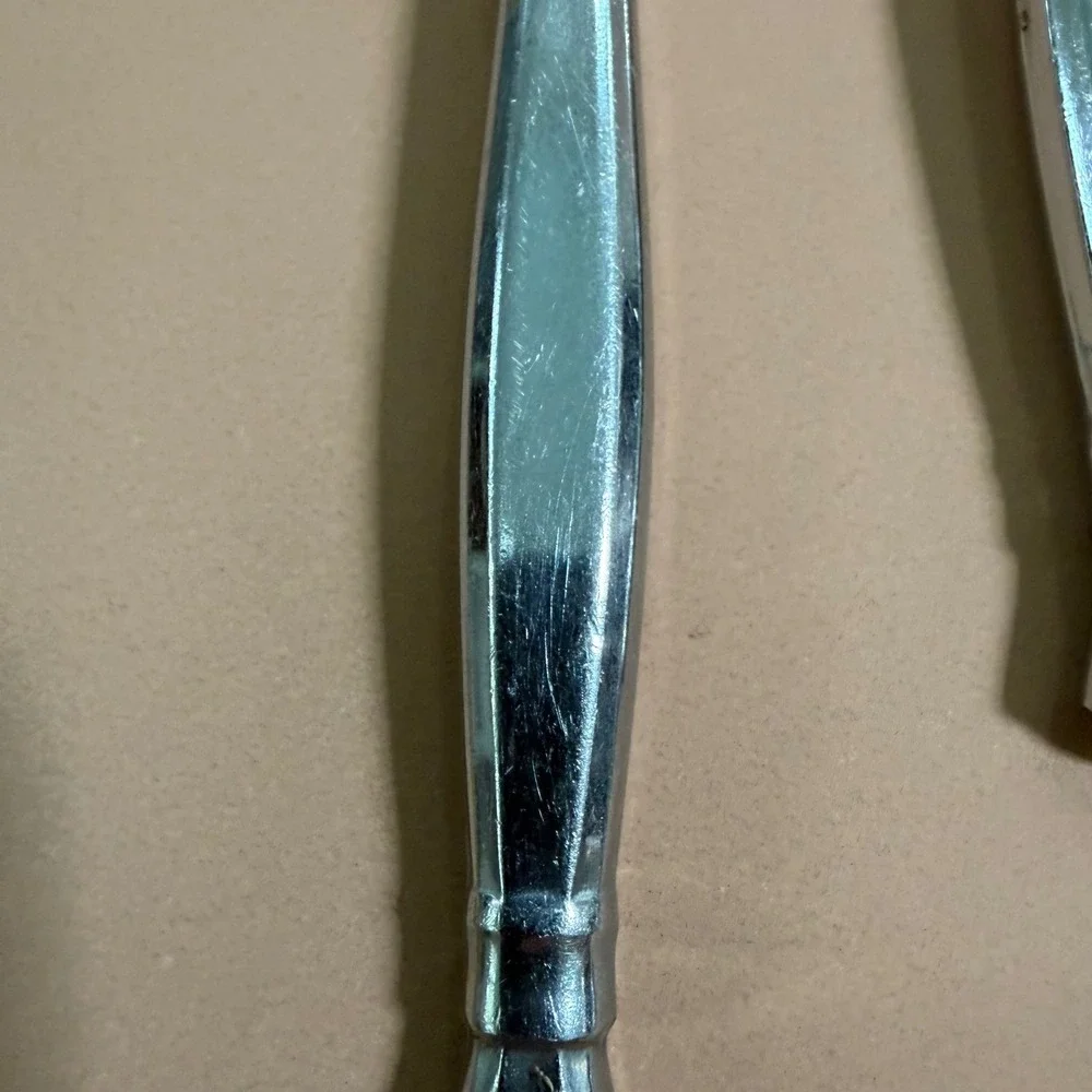 Oneida Act 1 Stainless Table Soup Spoons Set of 5 Glossy Silver Heirloom Cube